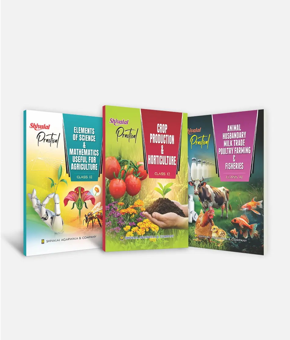 Elements Of Science and Mathematics + Crop Production & Horticulture + Animal Husbandry Milk Trade| Class 12 | Set of 3 | Practical